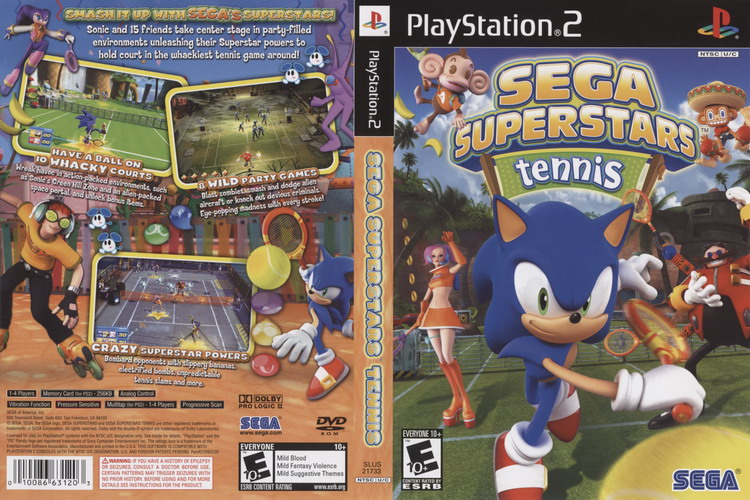 SEGA SUPERSTARS TENNIS [US : DVD5 1 Disc]