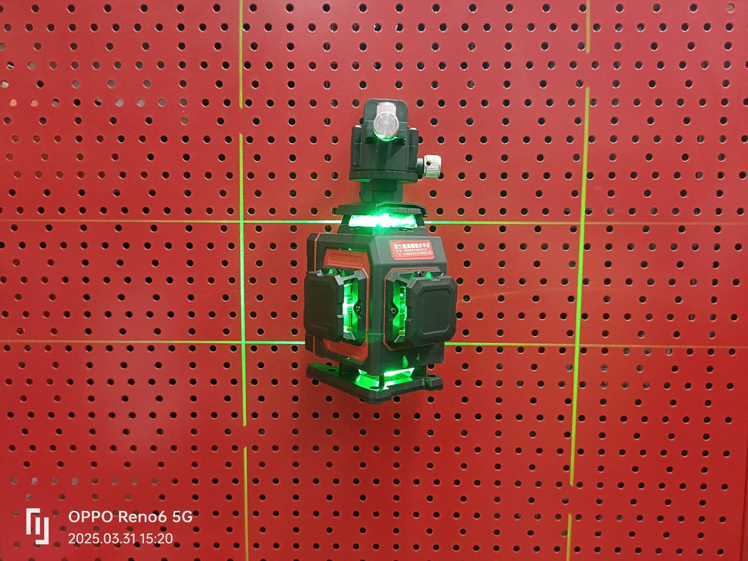 เลเซอร์16เส้น สีเขียว Mini 4D OULIXI