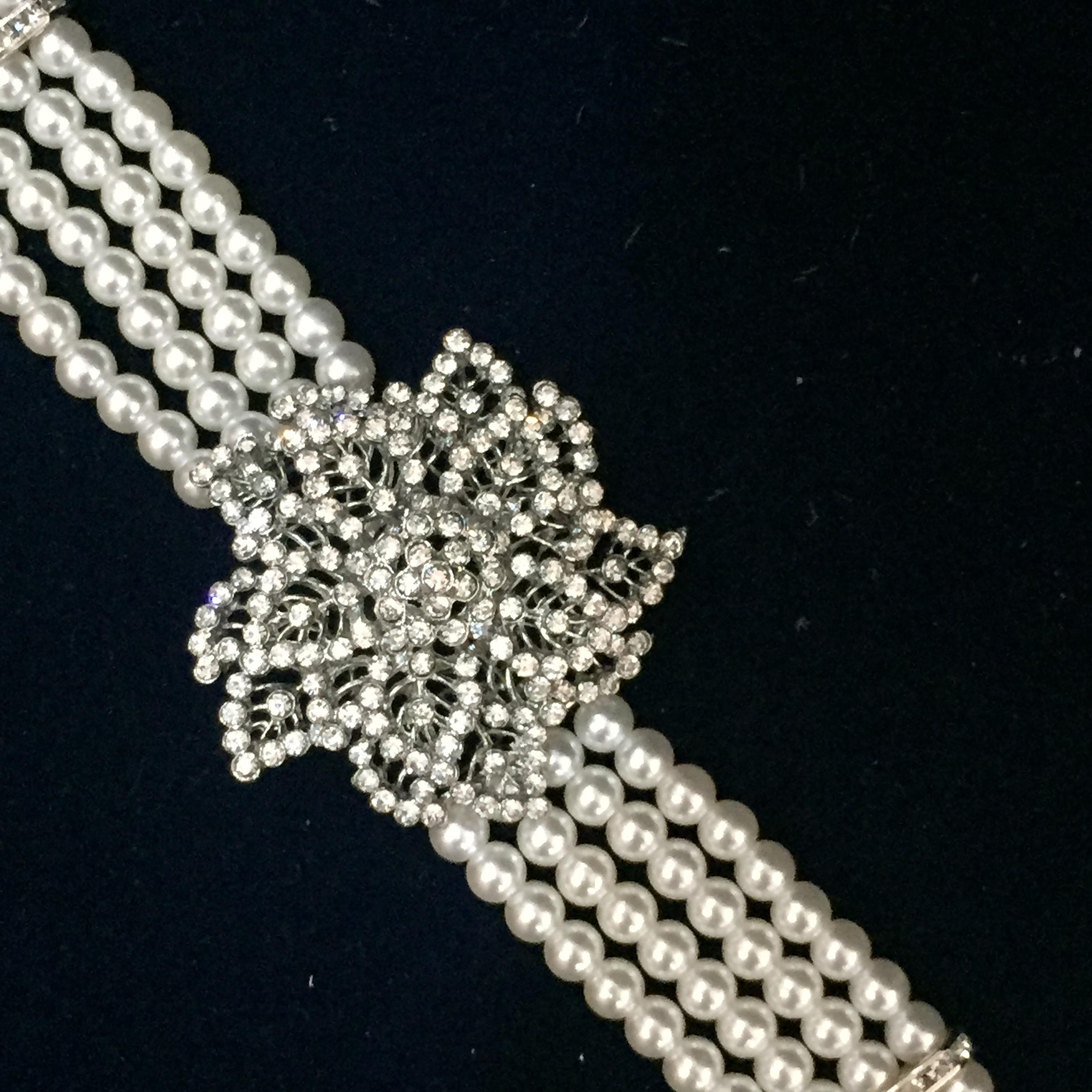 (พร้อมส่ง) เข็มขัดมุก016