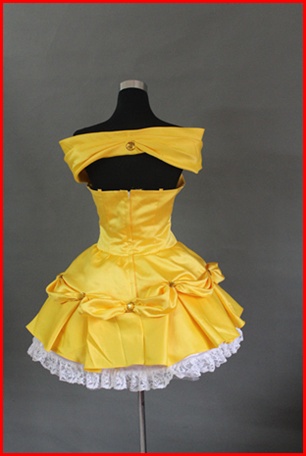 ชุดเจ้าหญิงเบล แบบสั้น