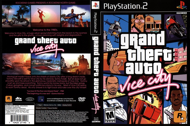 GRAND THEFT AUTO VICE CITY [US : DVD5 1 Disc]