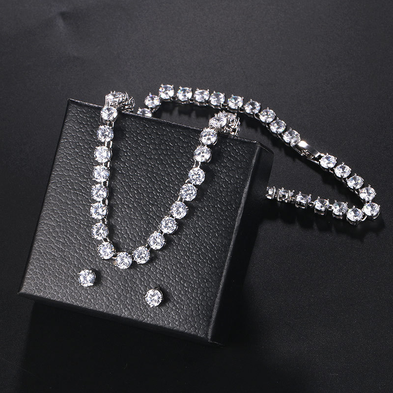 CZ018 เครื่องประดับเพชร CZ เกรดพรีเมี่ยม