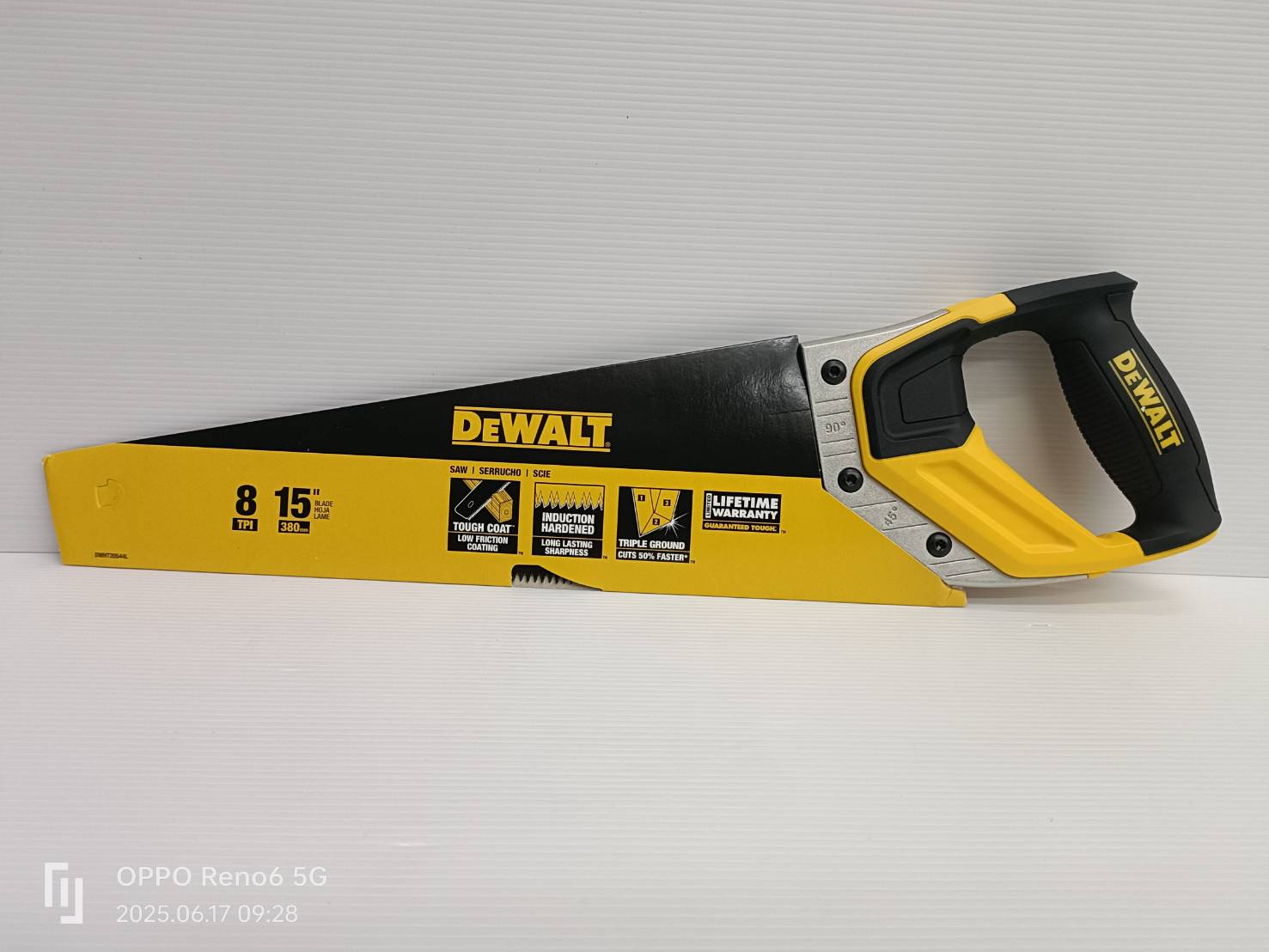 DEWALT รุ่น DWHT20544L เลื่อยมือ DEWALT 15 นิ้ว