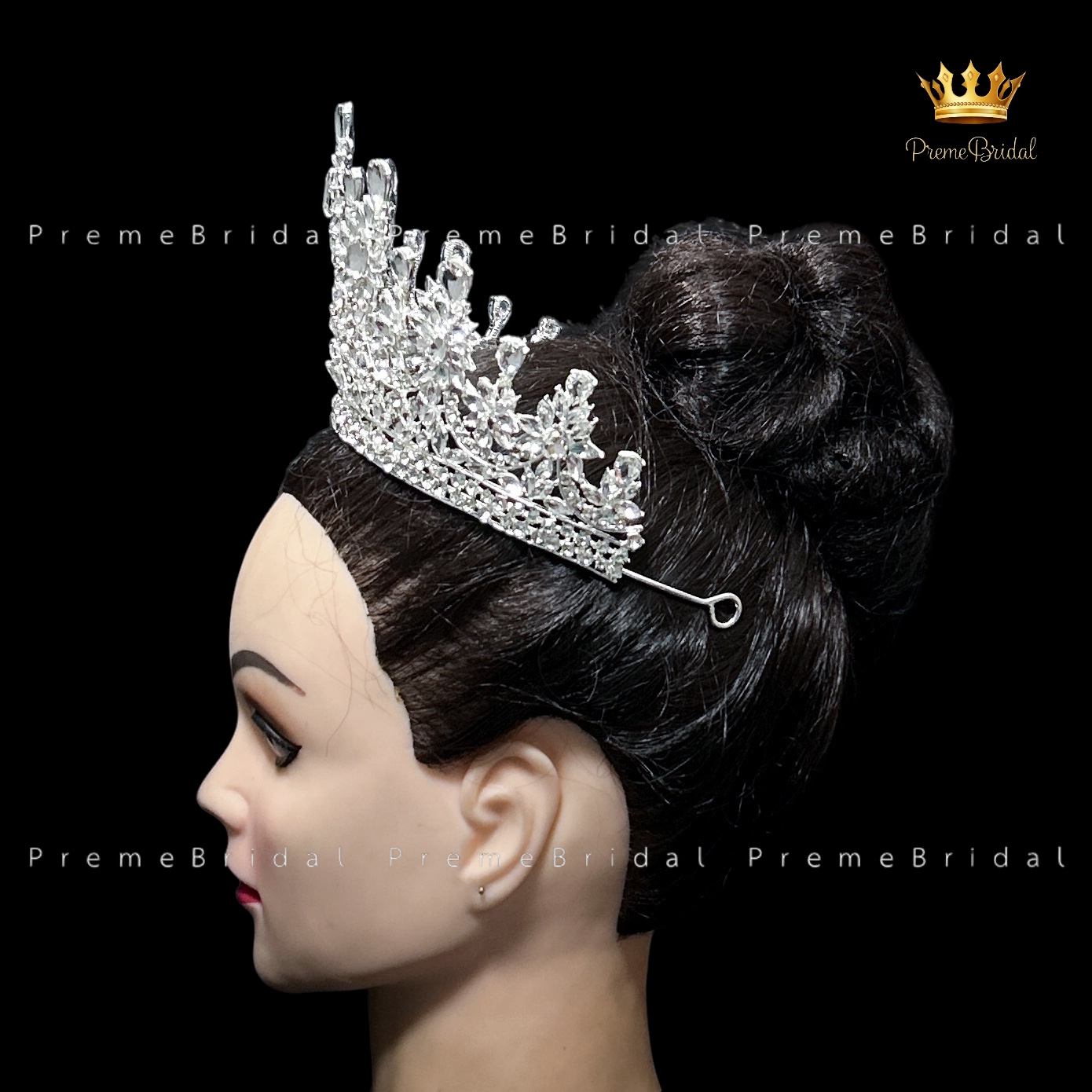 (พร้อมส่ง) เทียร่า 430 มงกุฎครึ่งหัว งานสวย ปราณีต QCเพชรทุกเม็ด สินค้าพร้อมส่งจากไทย