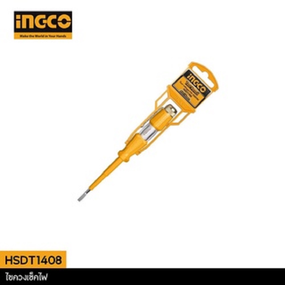 INGCO ไขควงเช็คไฟ ไขควงวัดไฟ ไขควงลองไฟ รุ่น HSDT1408