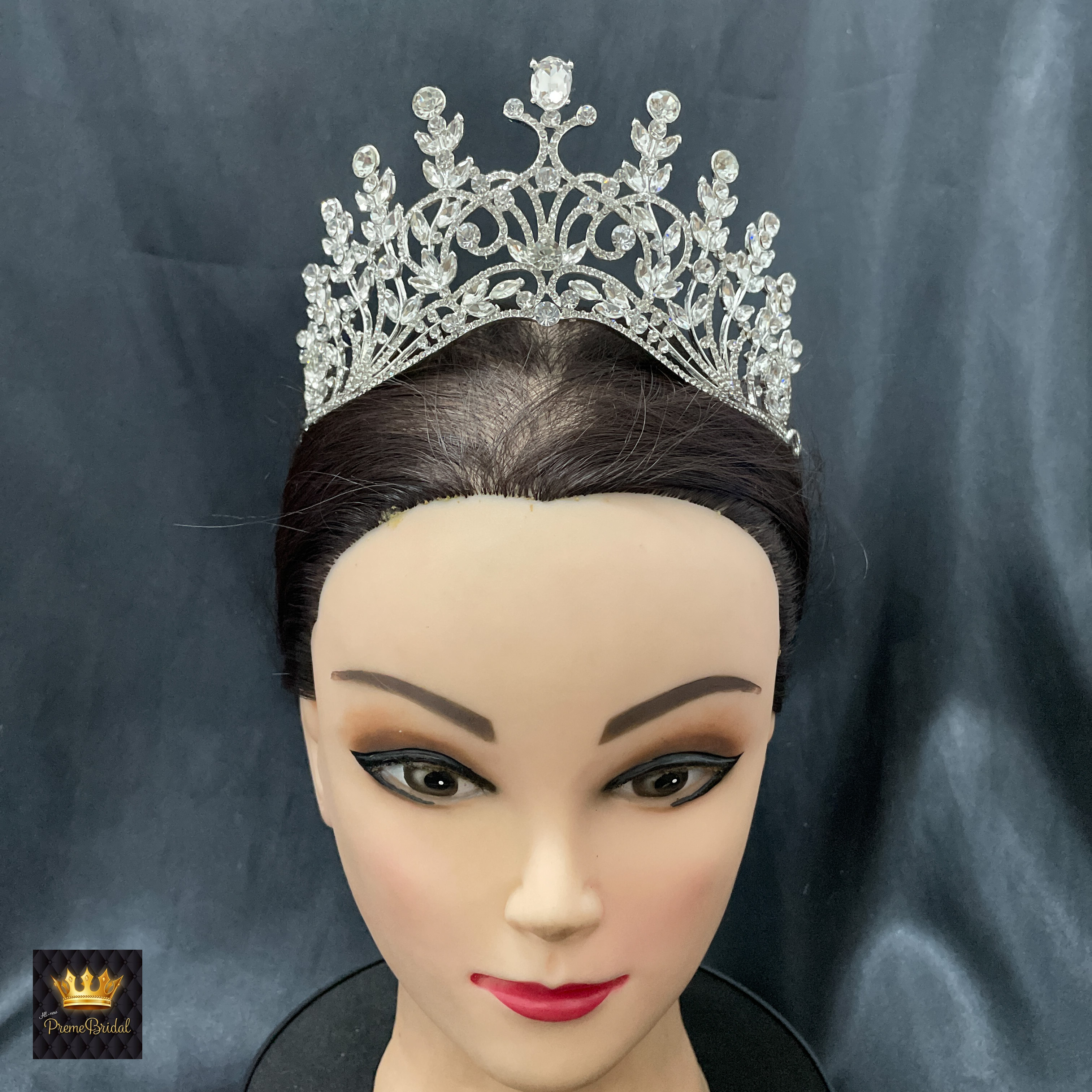 (พร้อมส่ง) เทียร่า 330 สีเงิน มงกุฎนางงาม งานสวย ปราณีต QCเพชรทุกเม็ด สินค้าพร้อมส่งจากไทย