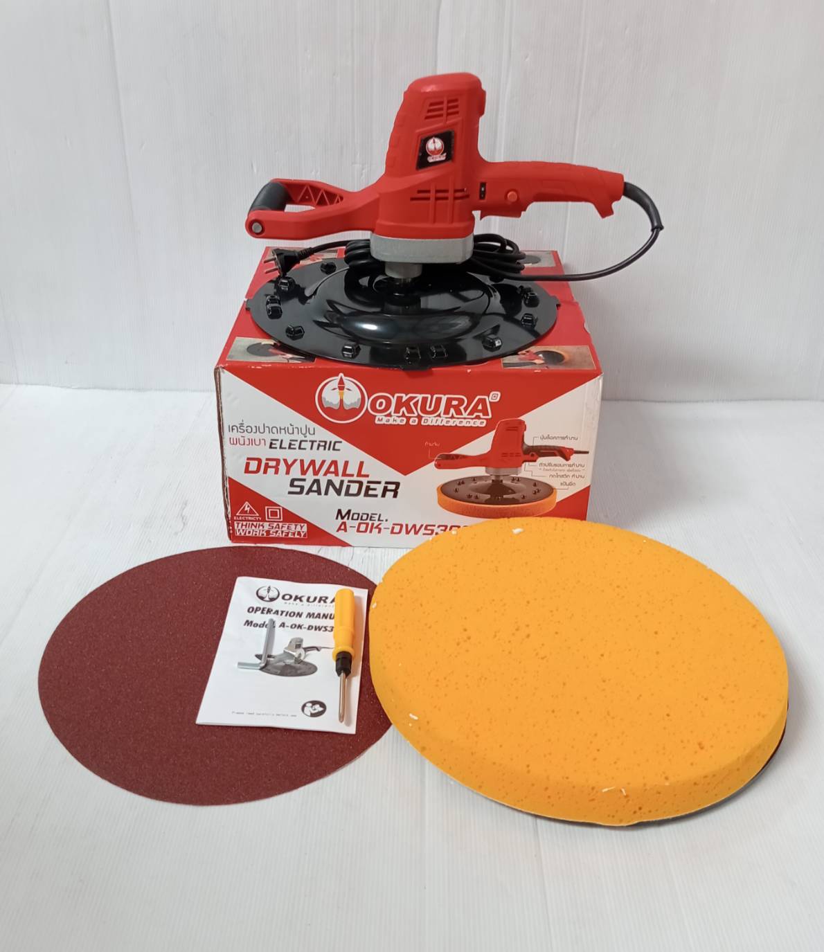 เครื่องปาดหน้าปูน ผนังเบา A-OK-DWS360 OKURA