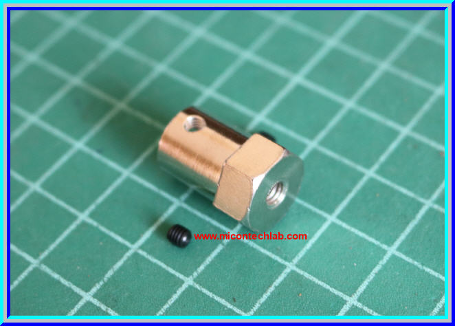 1x Iron Motor Shaft Coupling Coupler 6 mm (ข้อต่อแกนเพลา 6มม)