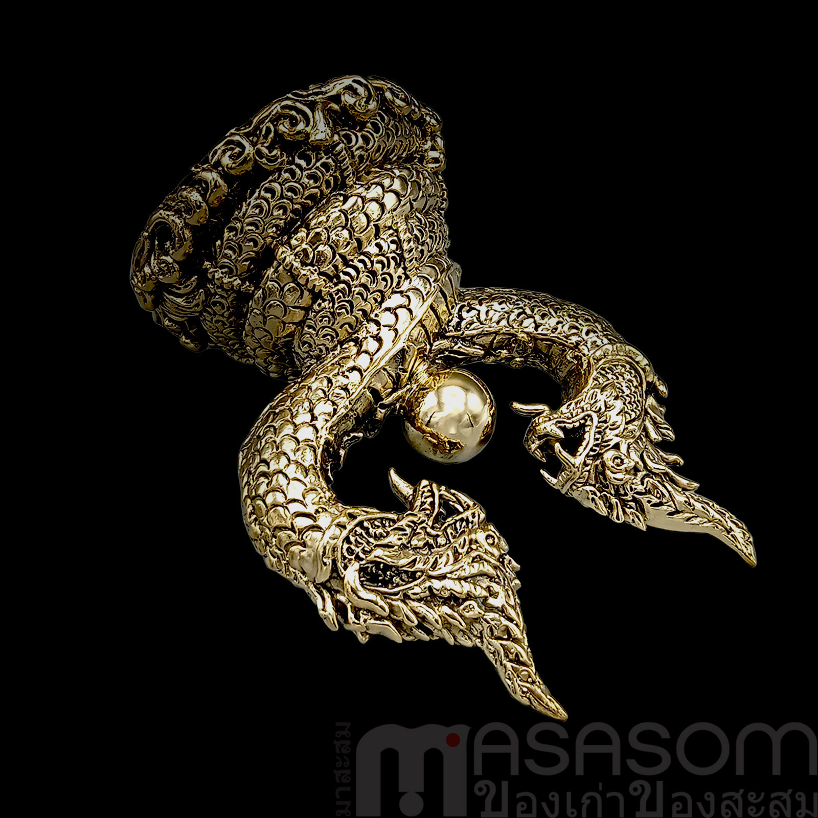 รูปบูชาพญานาคคู่สีทอง