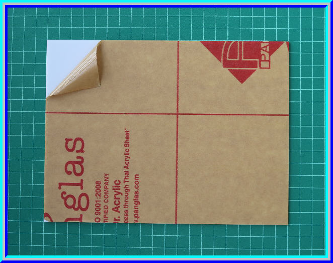 1x แผ่นอะคริลิคสีขาวทึบ ขนาด 15x20 ซม. หนา 2 มม