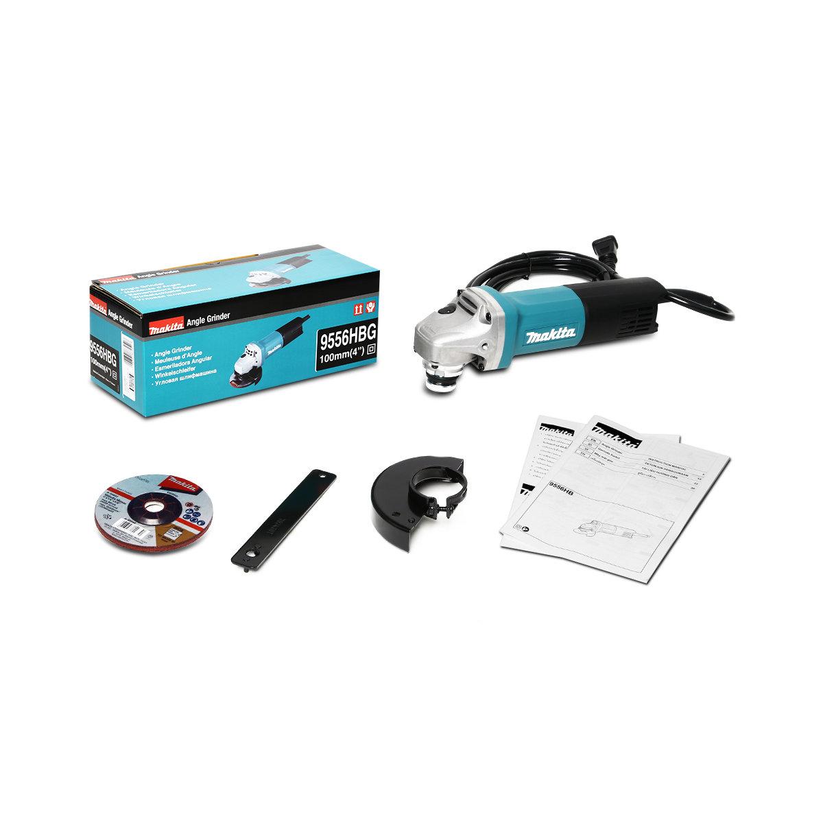 MAKITA 9556HNG เครื่องเจียร์ 4″ (100 มิล) 840 วัตต์ สวิทข้าง