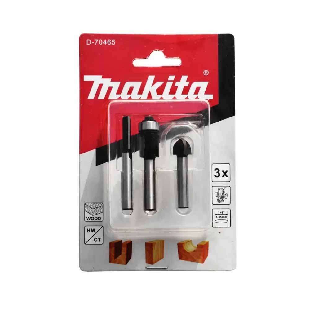 ชุดดอกทริมเมอร์1/4 3ตัวชุด MAKITA D-70465
