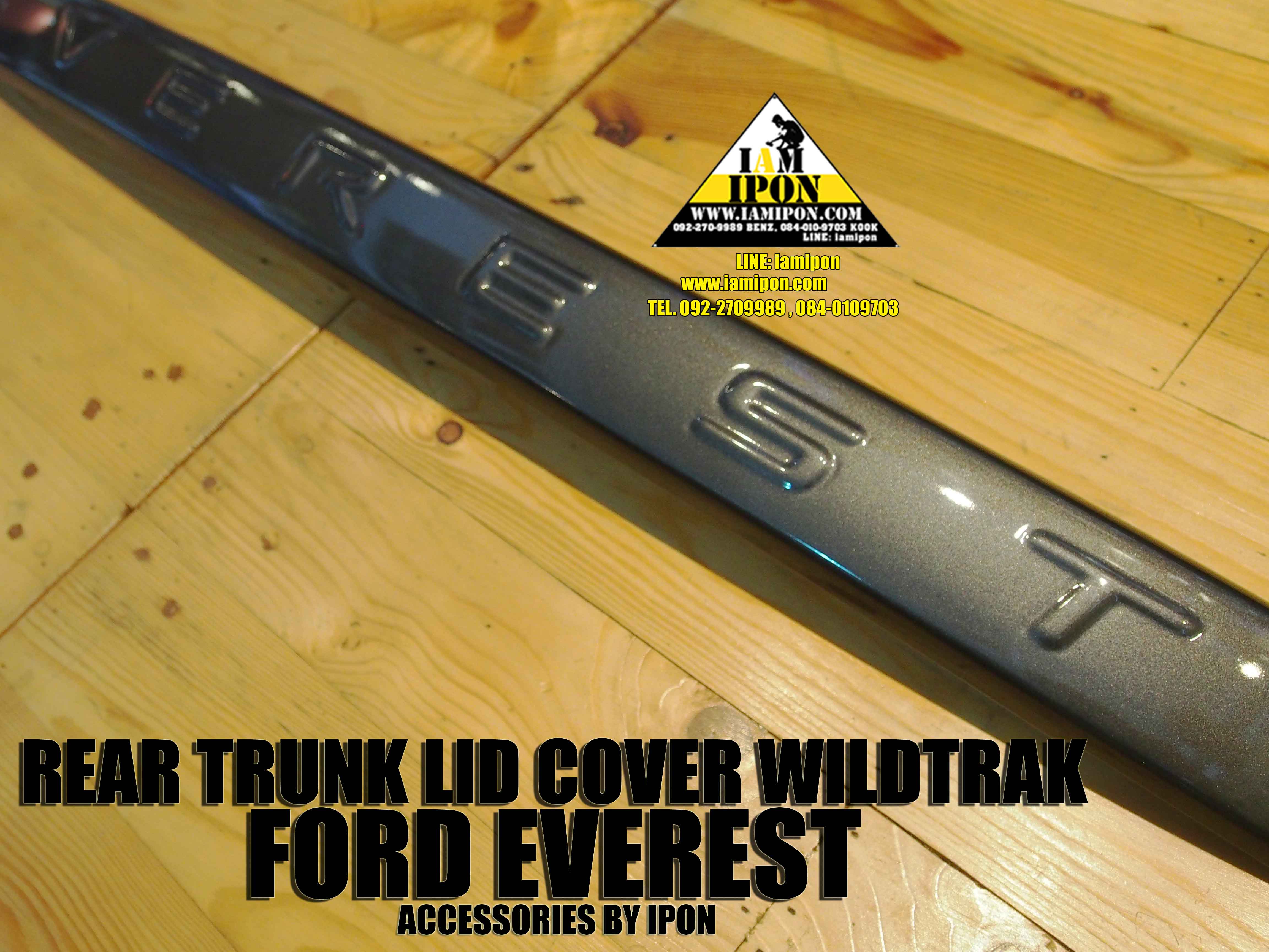 REAR TRUNK LID COVER FORD EVEREST WILDTRAK SPEC คาดคิ้วฝาท้ายสีไวล์ดแทรคฟอร์ดเอเวอเรสต์