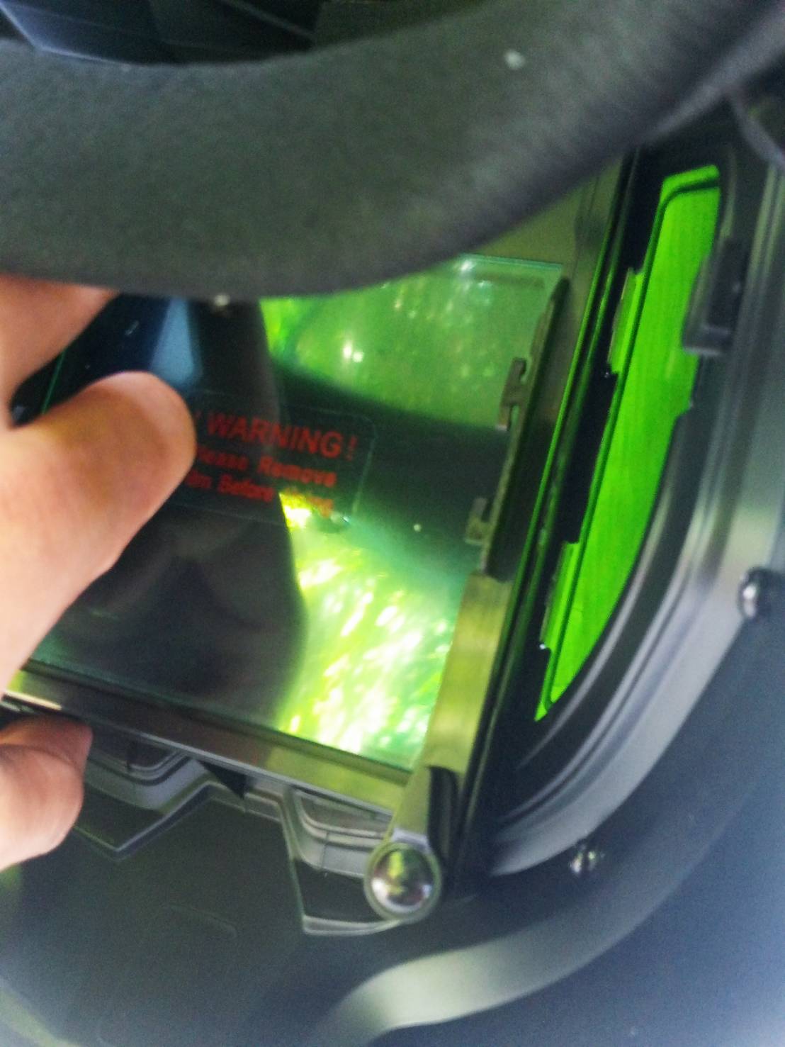 ANDELI หน้ากากเชื่อมอัตโนมัติ ให้สีจริง ปรับเฉดได้ พร้อมไฟ LED ทันสมัยแบตเตอรี่ชาร์จไฟได้ MONER-950L 142-1031