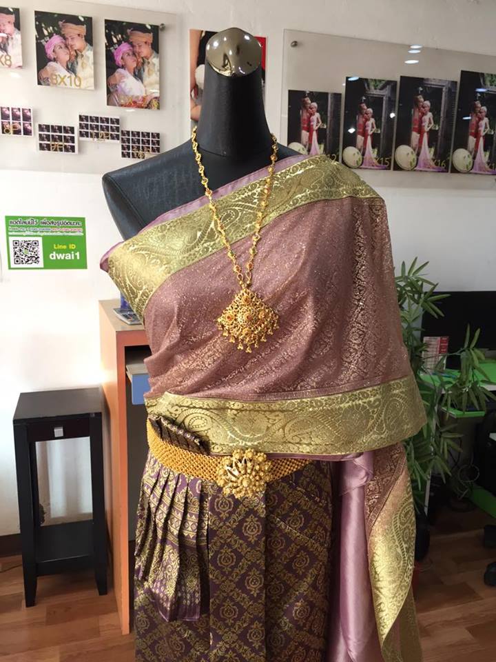 (พร้อมส่ง) ชุดไทยพร้อมส่ง รหัส 018