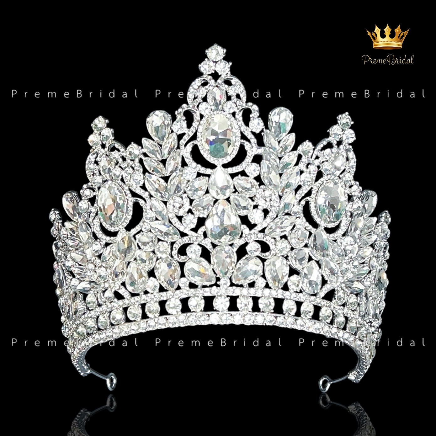 (พร้อมส่ง) เทียร่า 431 มงกุฎนางงามแบบครึ่งหัว งานสวย ปราณีต QCเพชรทุกเม็ด สินค้าพร้อมส่งจากไทย