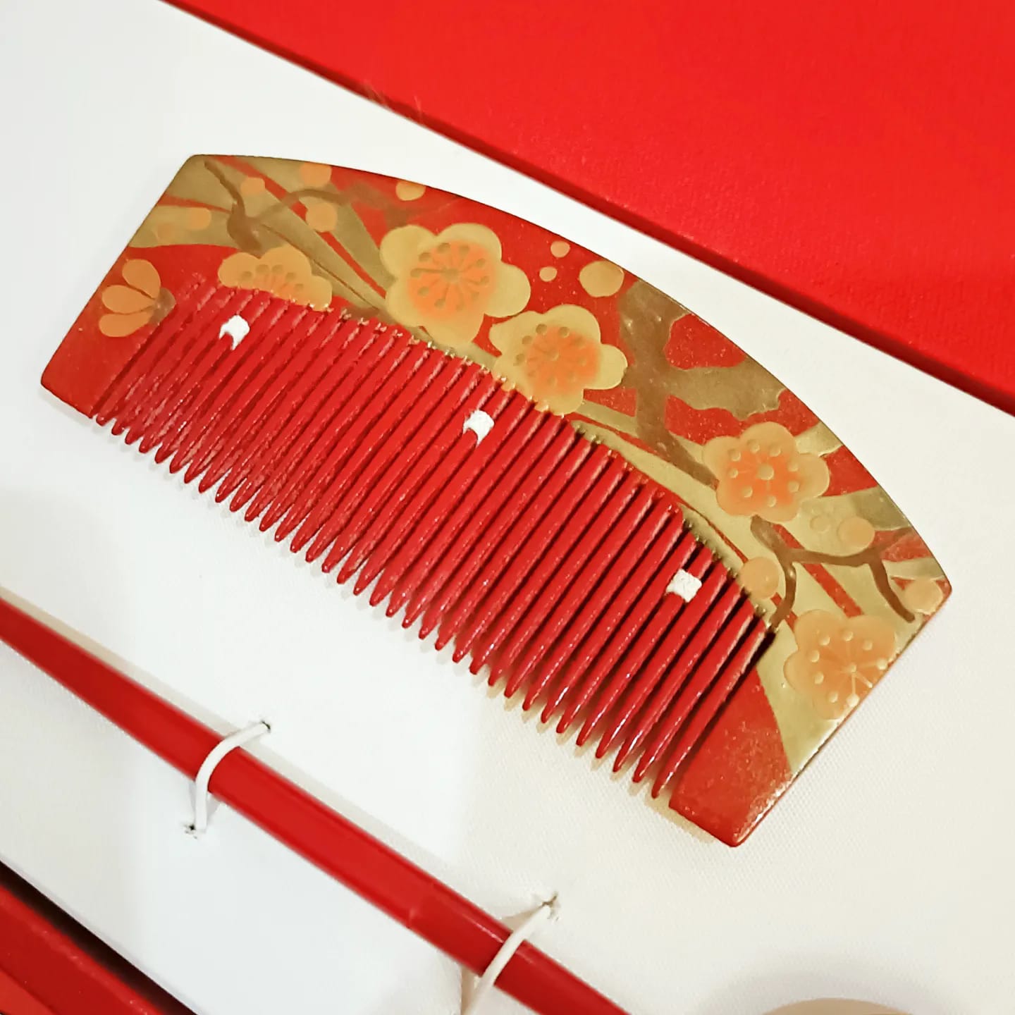 ชุดปิ่นไม้โทนสีแดง คู่PINW20012