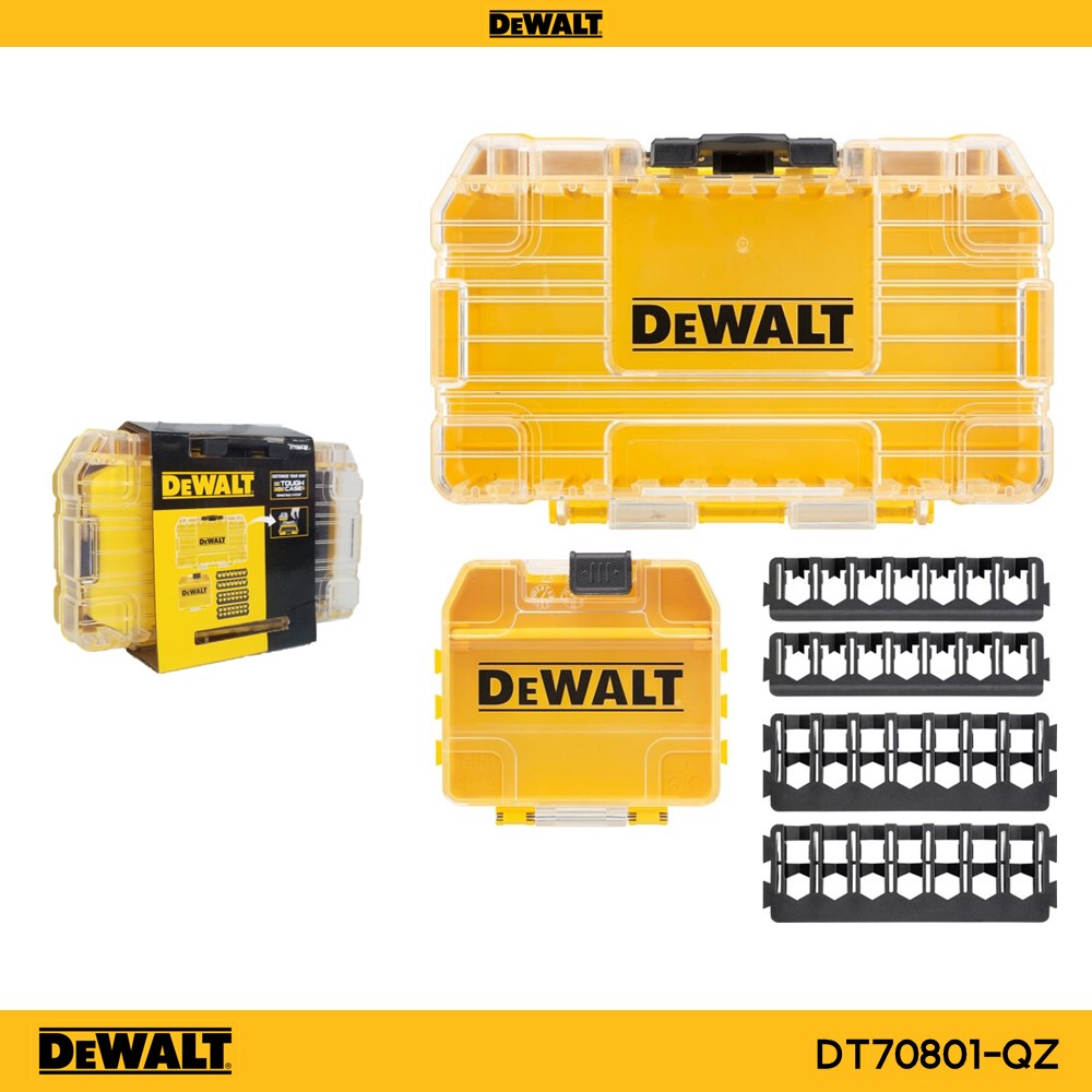 กล่องอุปกรณ์ TOUGH CASE ขนาดกลาง DEWALT รุ่น DT70801-QZ