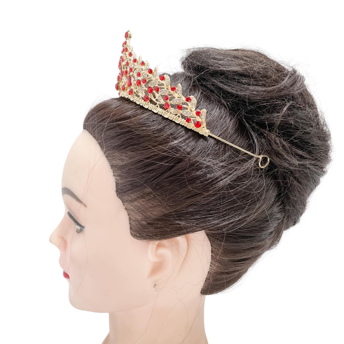 (พร้อมส่ง) เทียร่า 361 สีแดง งานสวย ปราณีต QCเพชรทุกเม็ด สินค้าพร้อมส่งจากไทย