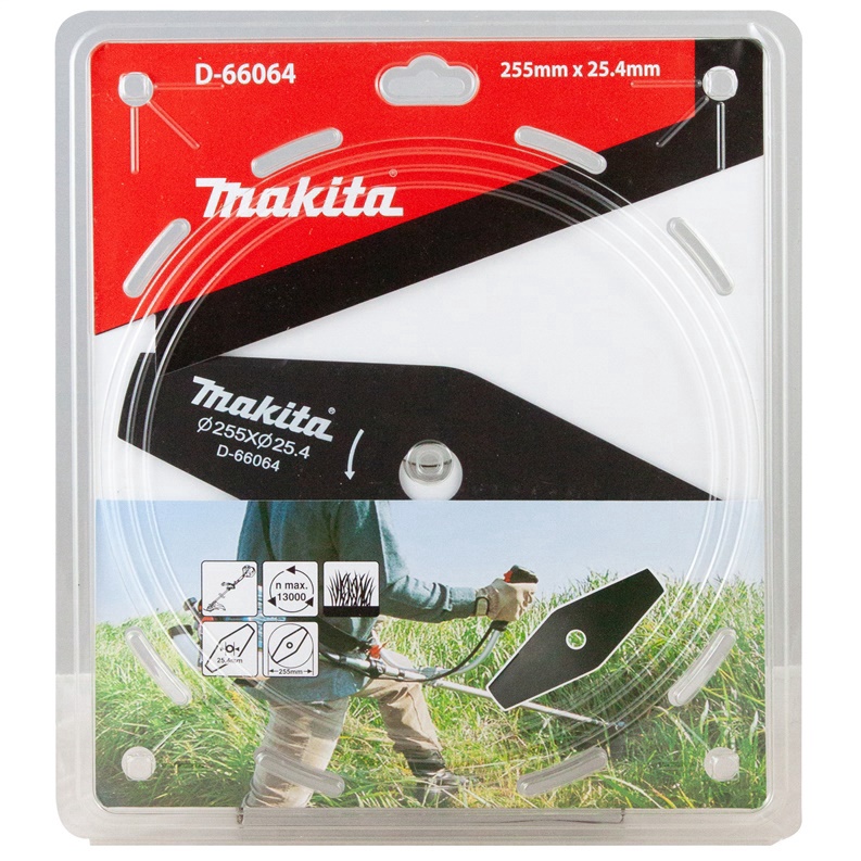 ใบมีดตัดหญ้า 2 คม 255×25.4×2.0mmx2T MAKITA #D-66064