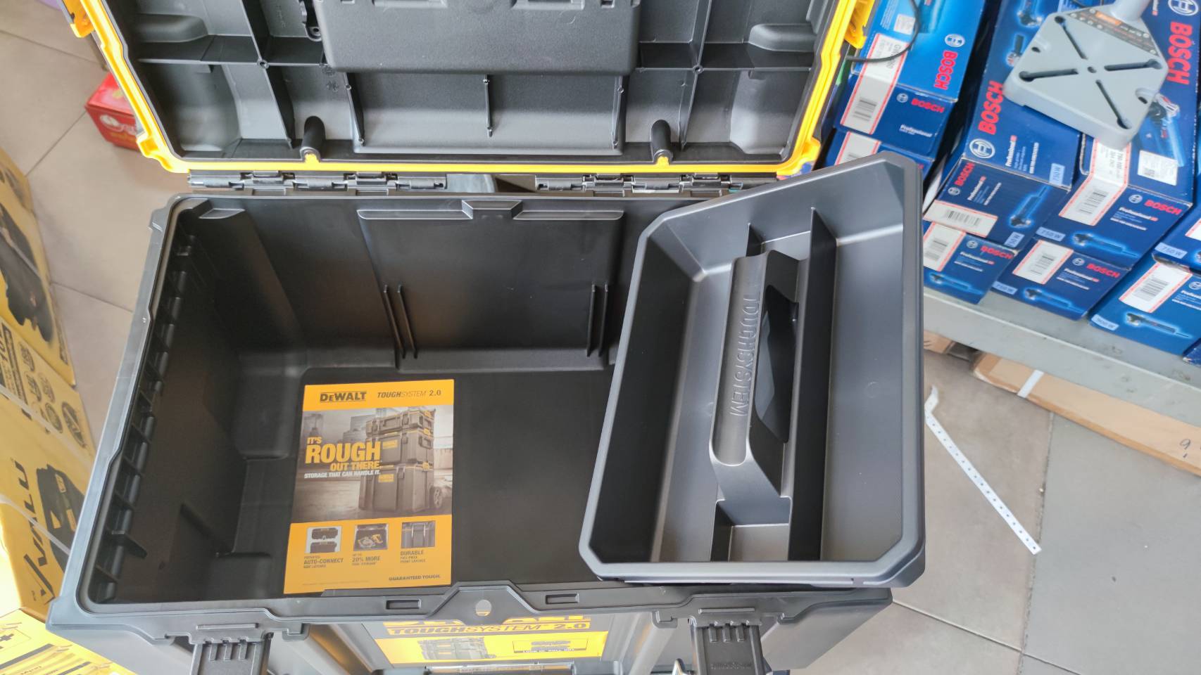 กล่องใส่เครื่องมือ+ถาด DWST83294-1 DEWALT TOUGHSYSTEM2.0