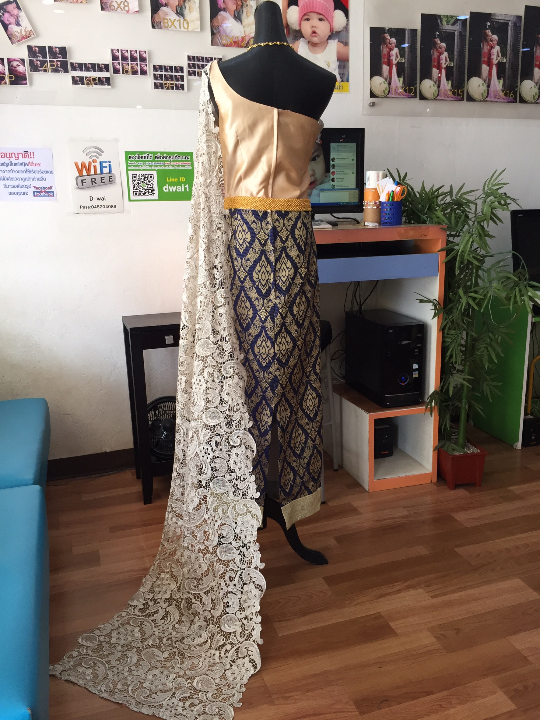 (พร้อมส่ง) ชุดไทยพร้อมส่ง รหัส 020