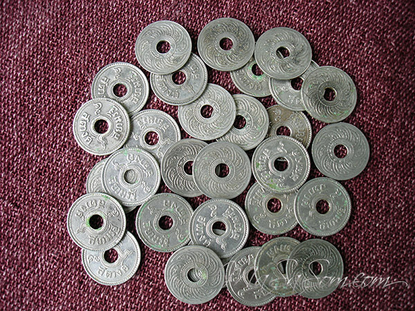 เหรียญ ๕ สตางค์เก่า ปีพ.ศ.๒๔๘๐