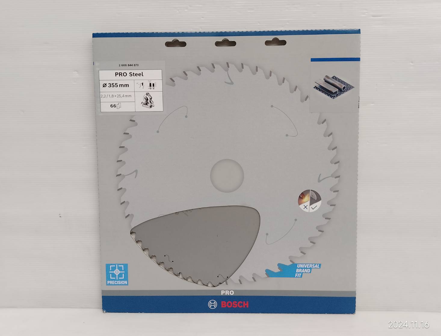 ใบเลื่อยวงเดือนตัดเหล็ก Pro Steel 14"x66T BOSCH 2608844870