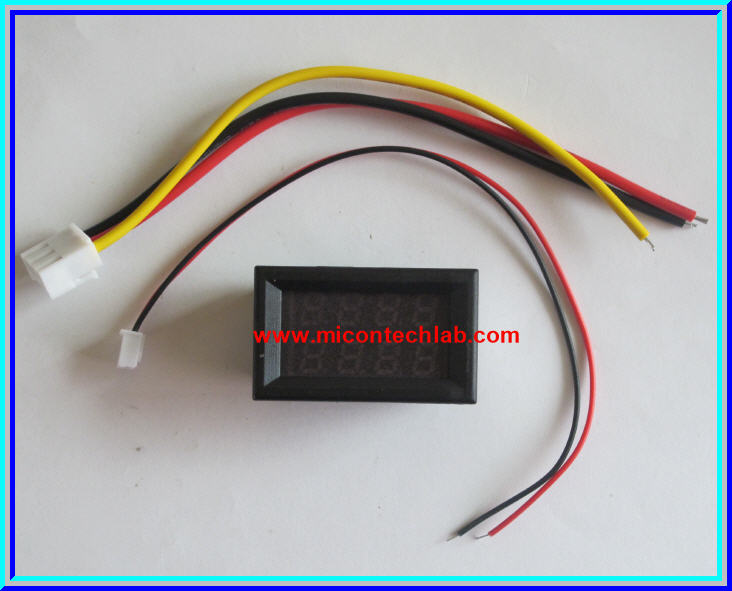 1x Digital DC (0-100V 10A) Voltmeter Ammeter Red Blue Color module