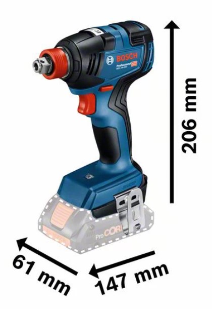 ไขควง1/4-บล๊อก1/2ไร้สาย GDX18V-200 BOSCH SOLO