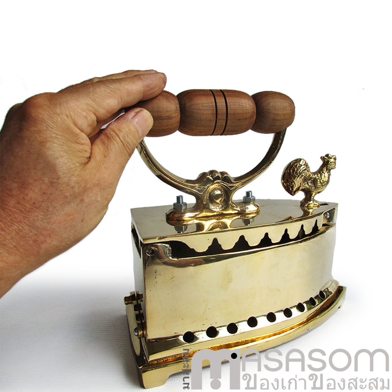 เตารีดทองเหลืองหัวไก่ 9 นิ้ว