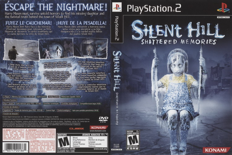 SILENT HILL SHATTERED MEMORIES [US : DVD5 1 Disc]