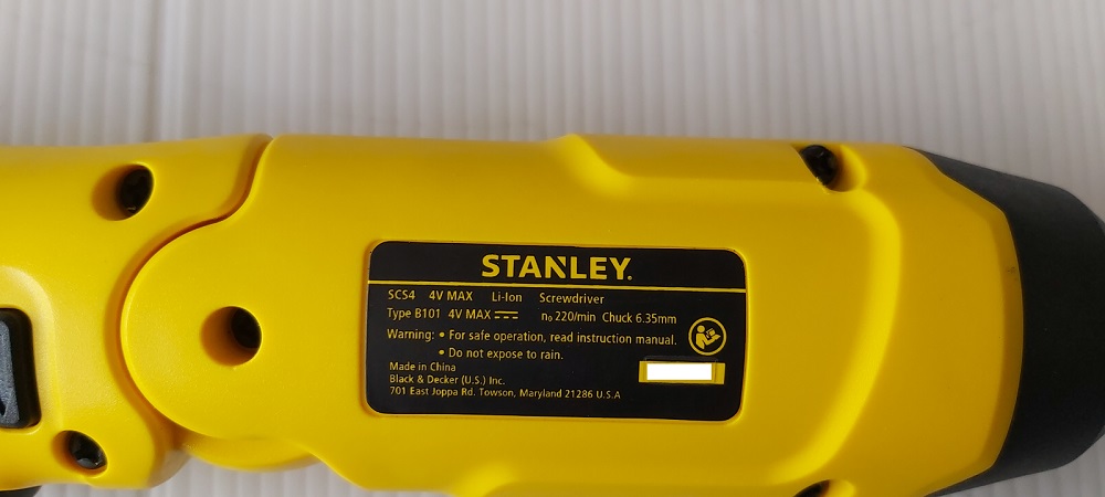 ไขควงไร้สาย4V SCS4K STANLEY