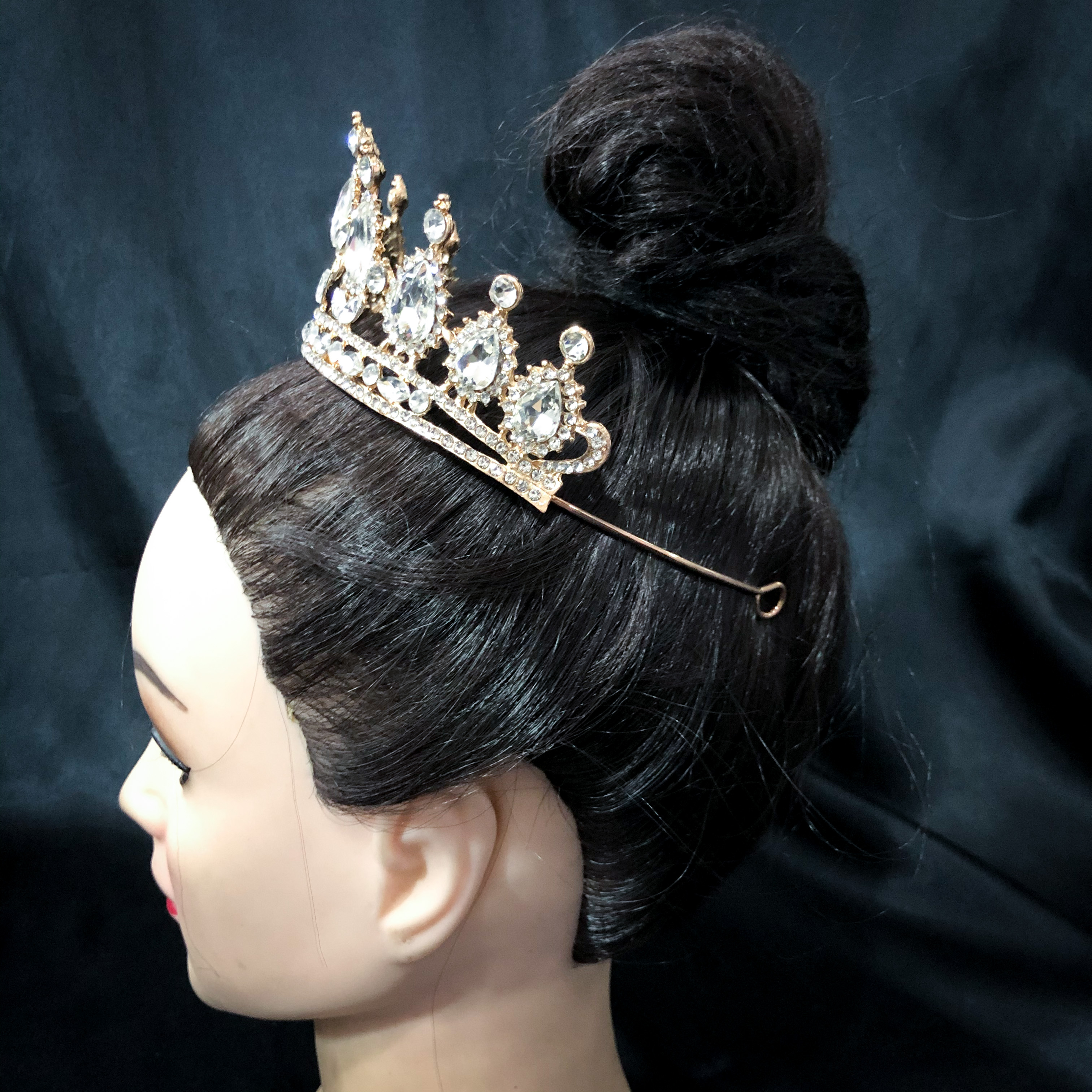 (พร้อมส่ง) เทียร่า 275 สีขาวตัวเรือนสีทอง มงกุฎนางงาม มงกุฎเจ้าหญิง งานสวย ปราณีต QCเพชรทุกเม็ด สินค้าพร้อมส่งจากไทย