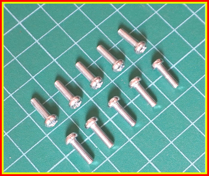 10x สกรูหัวกลม M3 ยาว 12 มม. (M3* 12mm Screws)