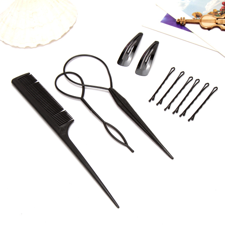 (พร้อมส่ง) อุปกรณ์ทำผม แพ็ค 11 ชิ้น