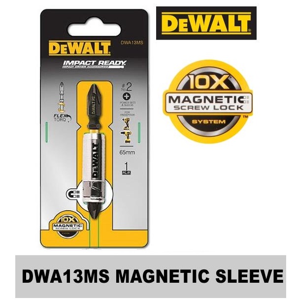 ดอกไขควง พร้อมปลอกแม่เหล็ก DWA13MS WDEWALT