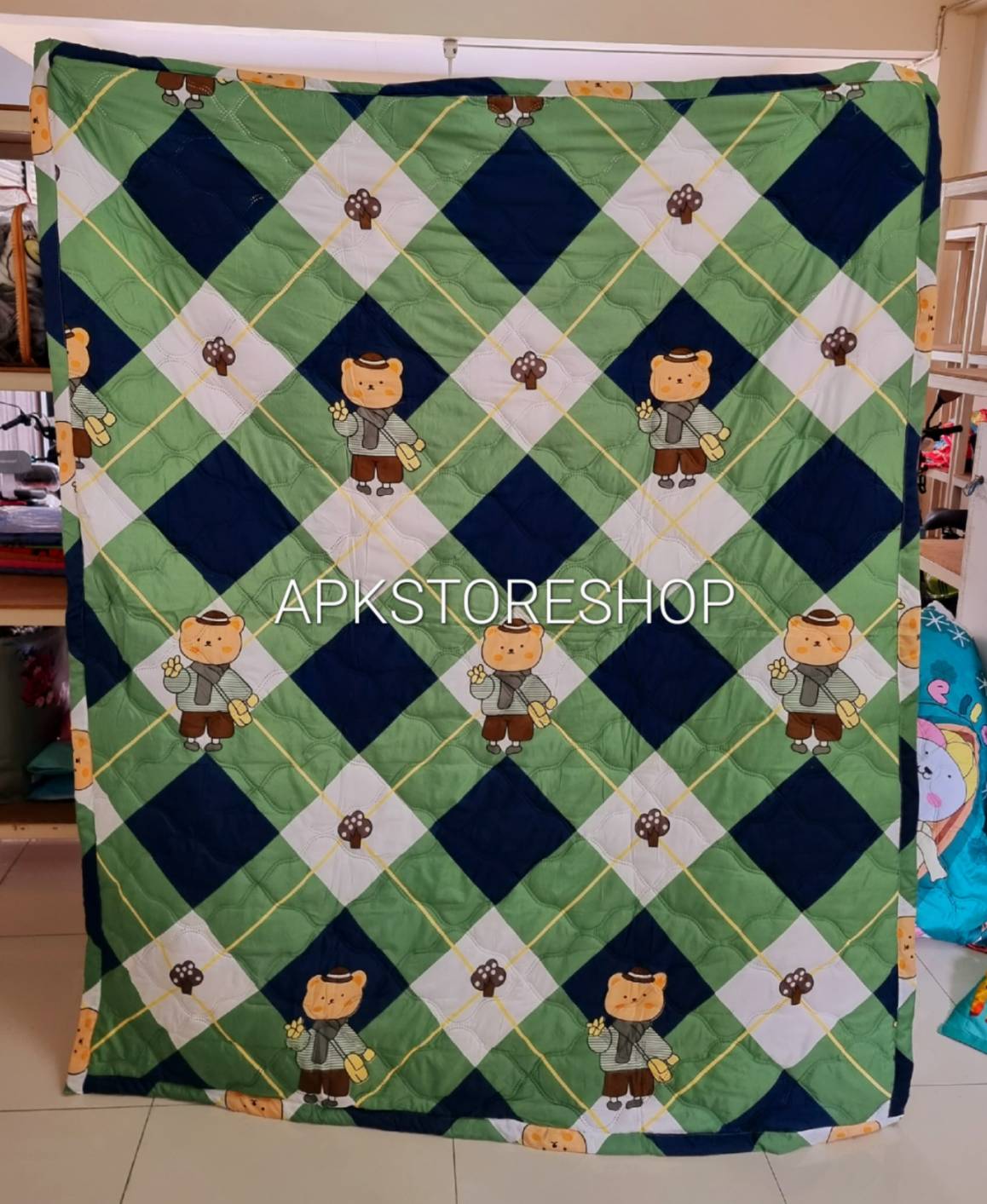 ขายส่ง ผ้าห่มนวมบางอัดความร้อน เกรดA #APK128-พิมพ์ลาย ส่ง 128 บาท