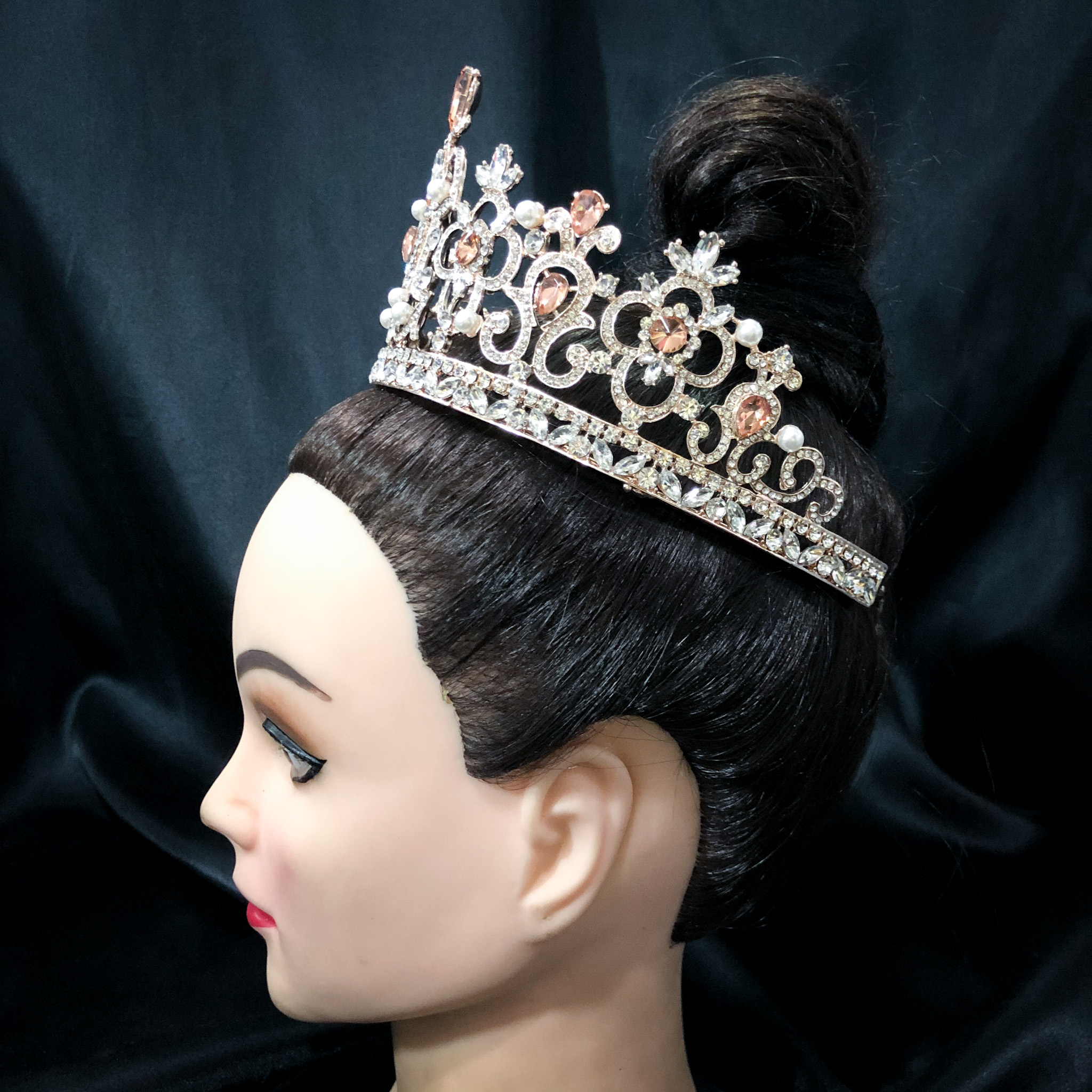 (พร้อมส่ง) เทียร่า 242 ส้ม มงกุฎนางงาม มงกุฎเจ้าหญิง งานสวย ปราณีต QCเพชรทุกเม็ด สินค้าพร้อมส่งจากไทย