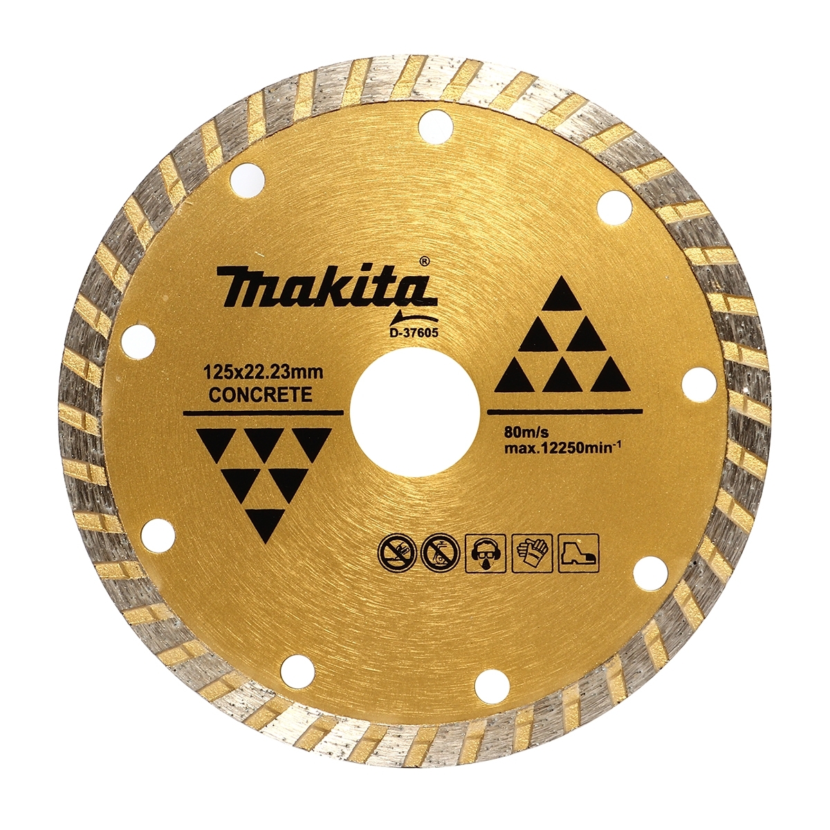 MAKITA ใบเพชร 5นิ้ว ก้างปลา-แห้ง ตัดทน D-37605