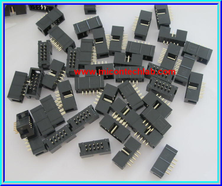 1x Male IDC10 SOCKET CONNECTOR 10 PINS 2.54mm
