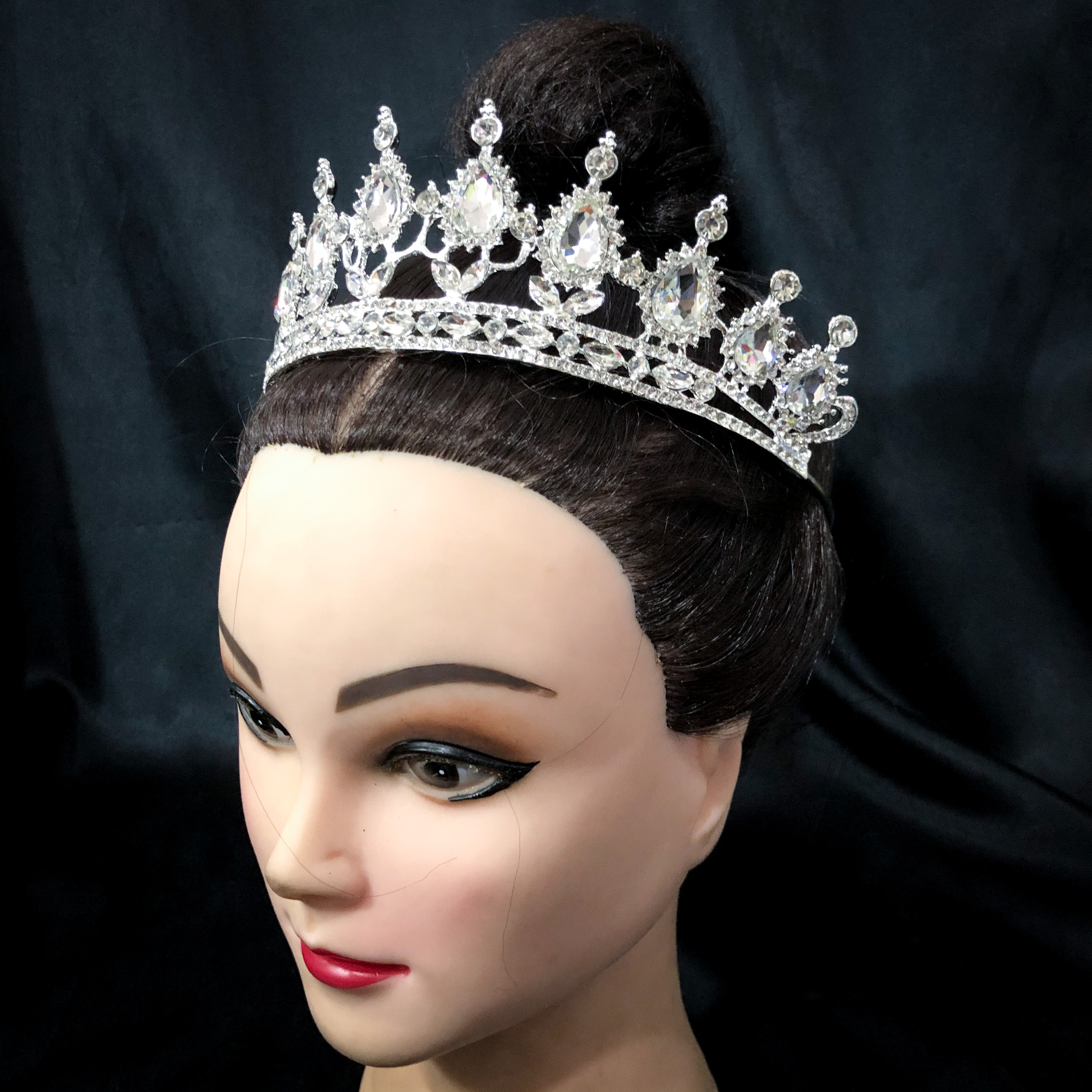 (พร้อมส่ง) เทียร่า 275 สีเงิน มงกุฎนางงาม มงกุฎเจ้าหญิง งานสวย ปราณีต QCเพชรทุกเม็ด สินค้าพร้อมส่งจากไทย