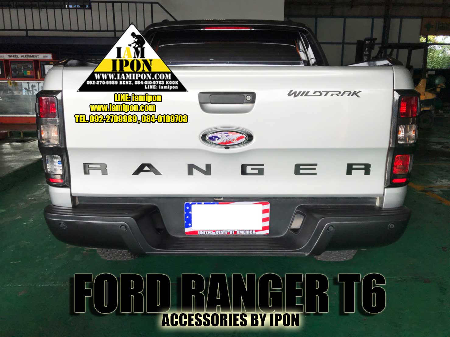TAIL 3D CHARACTER FORD RANGER T6 ตัวหนังสือฝาท้ายฟอร์ดเรนเจอร์ T6