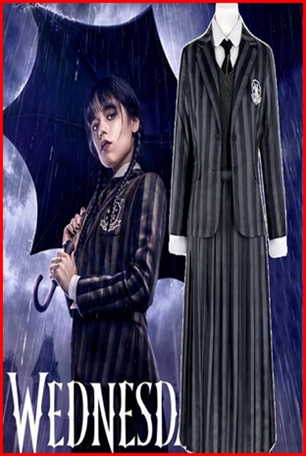 ชุดนักเรียน Wednesday / ชุด Wednesday / ชุดเว้นท์เดย์ / ชุดอดัมแฟมิลี่ / Addams Family