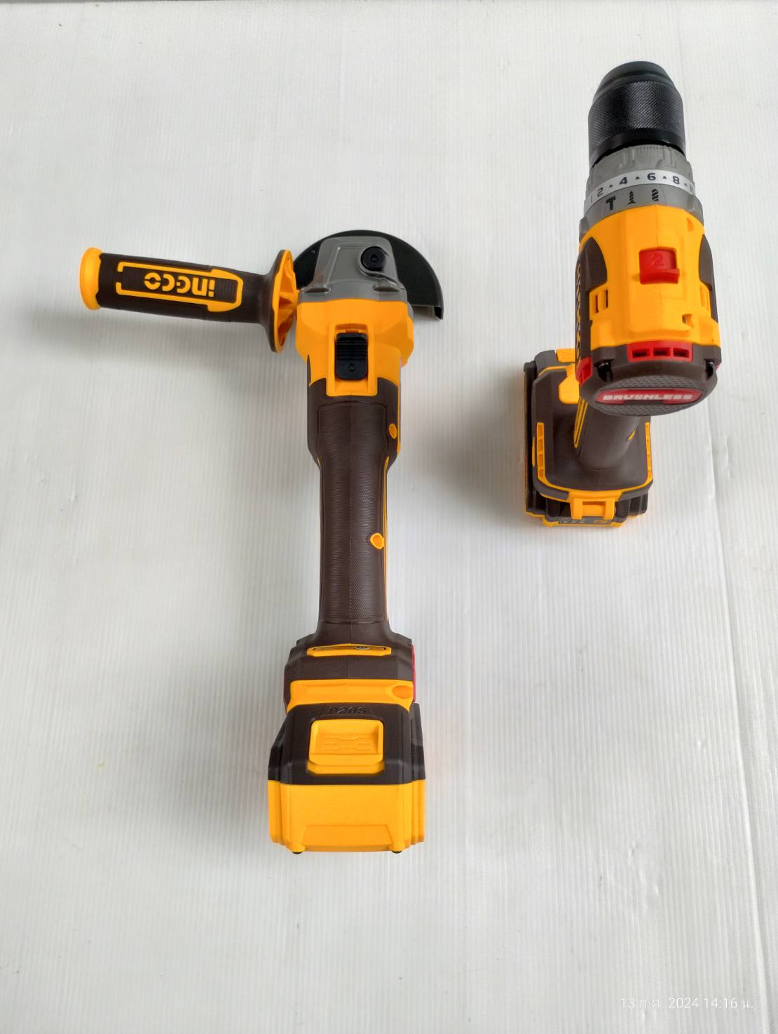 ชุดสว่านกระแทกไร้สาย+เครื่องเจียรแบตเตอรี่ 4นิ้ว รุ่น CKLI2027310 INGCO