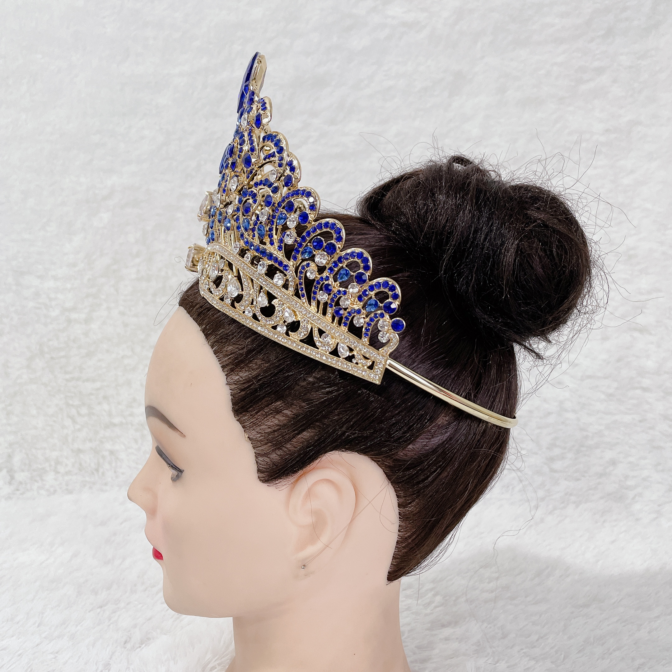 (พร้อมส่งจากไทย) มงกุฏ 112 มงกุฎมิสยูนิเวิร์ส 2022 สีน้ำเงินทอง