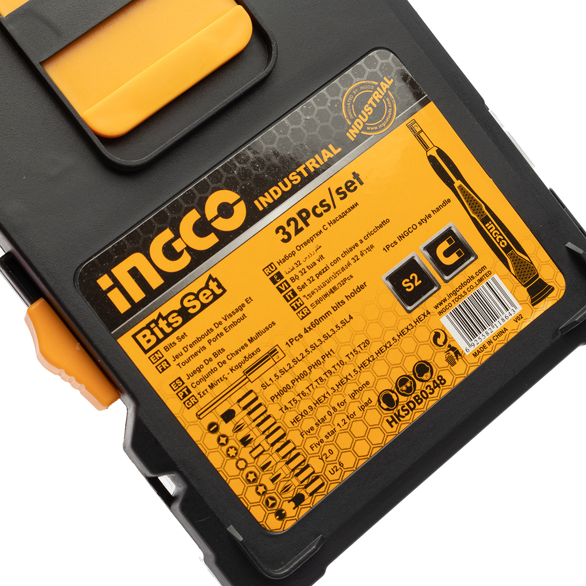 INGCO ชุดดอกไขควงพร้อมด้าม 32 ชิ้น รุ่น HKSDB0348