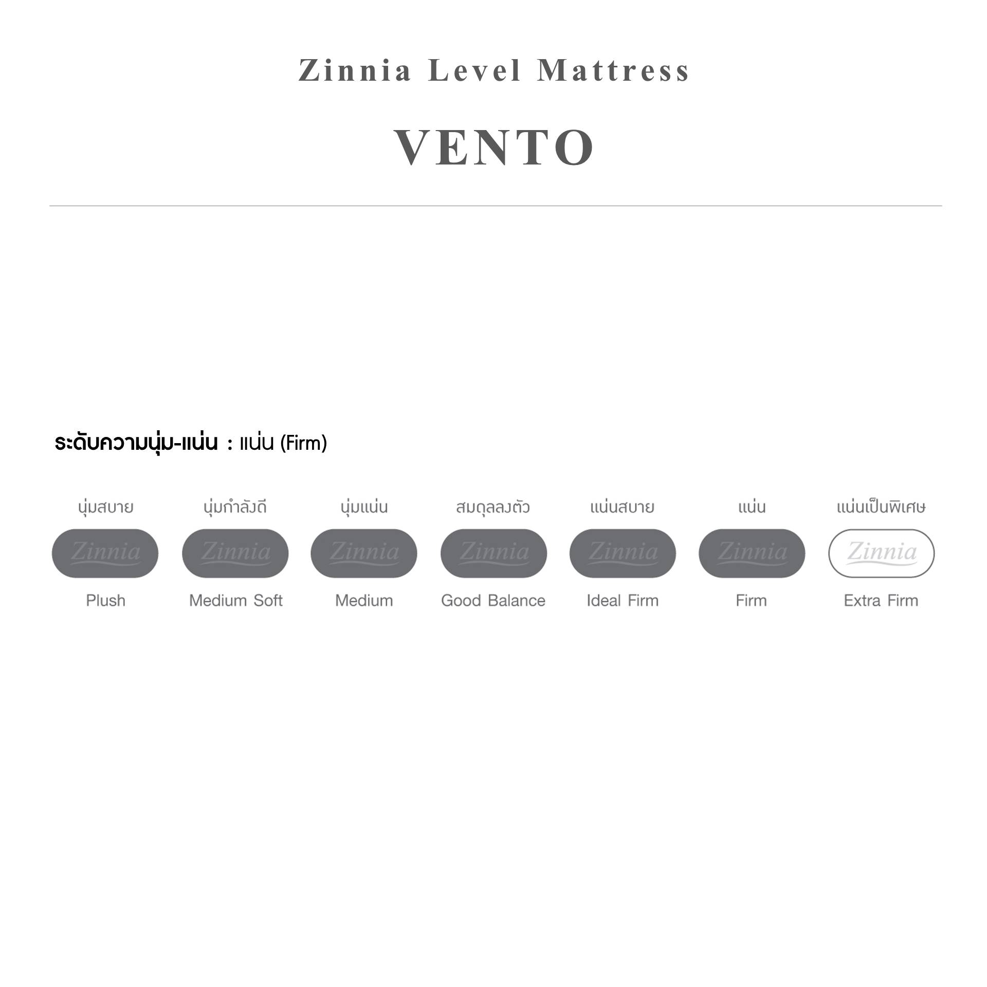 ที่นอนยางพารา รุ่นVENTO