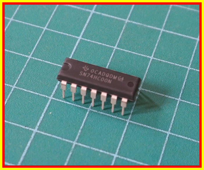 1x SN74HC00N ไอซีแนนเกท NAND-GATE ยี่ห้อ TEXAS INSTRUMENTS