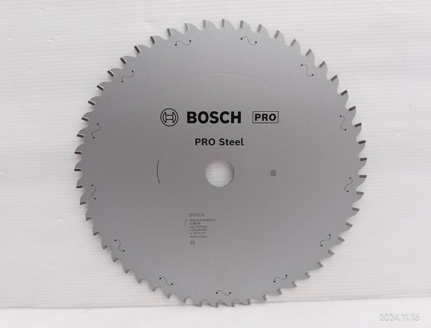 ใบเลื่อยวงเดือนตัดเหล็ก Pro Steel 10"x52T BOSCH 2608844867